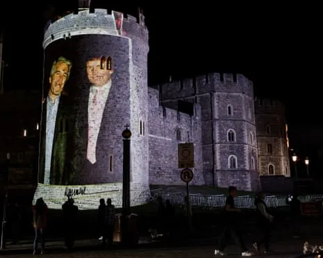 Four Arrested Following Pictures of Donald Trump and Jeffrey Epstein Projected on Royal Windsor Castle